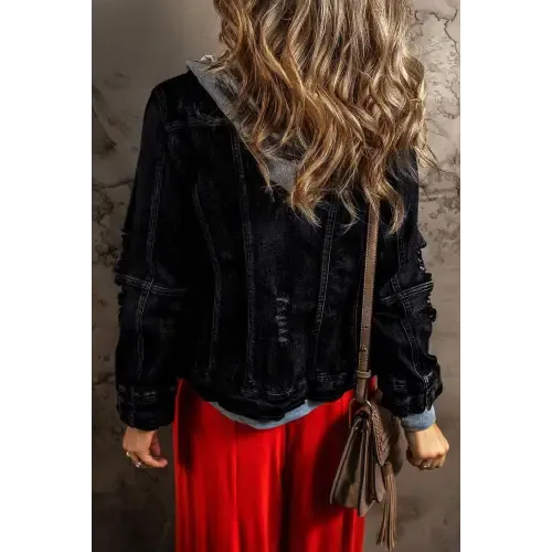 Hooded Denim Jacket