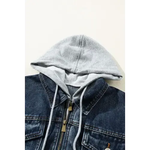 Hooded Denim Jacket