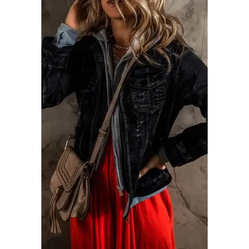 Hooded Denim Jacket