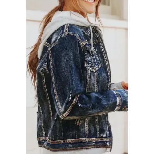 Hooded Denim Jacket