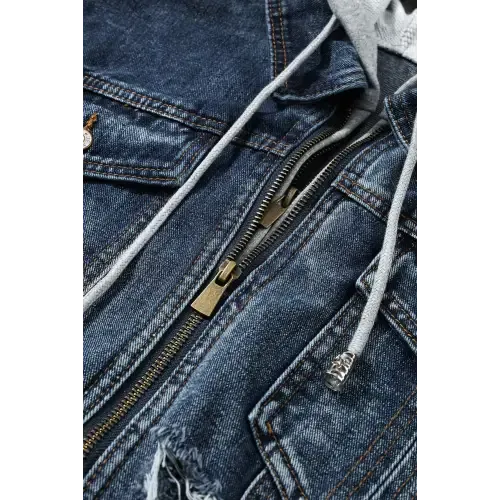 Hooded Denim Jacket
