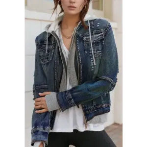 Hooded Denim Jacket