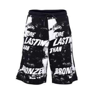 Iceberg Gents Black Graphic Print Sweat Shorts