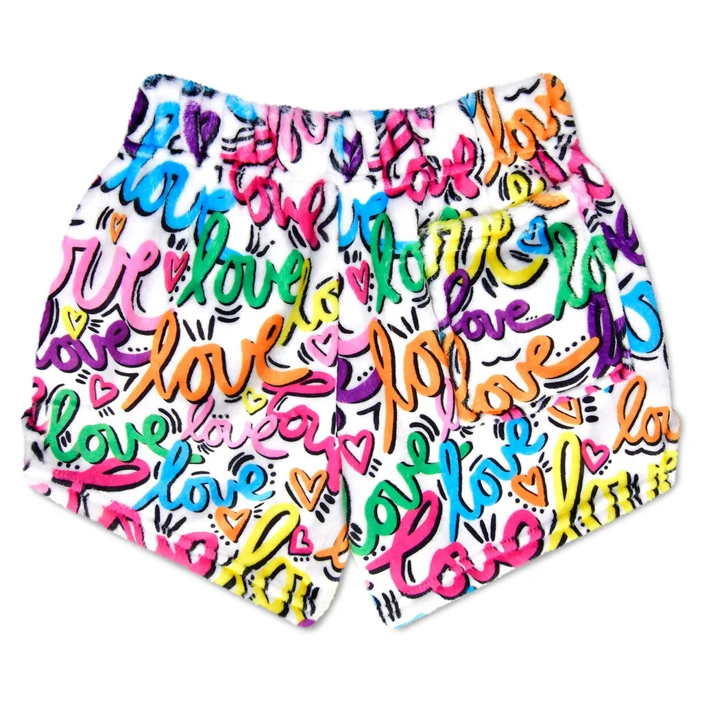Iscream Corey Paige Love Letters Plush Shorts