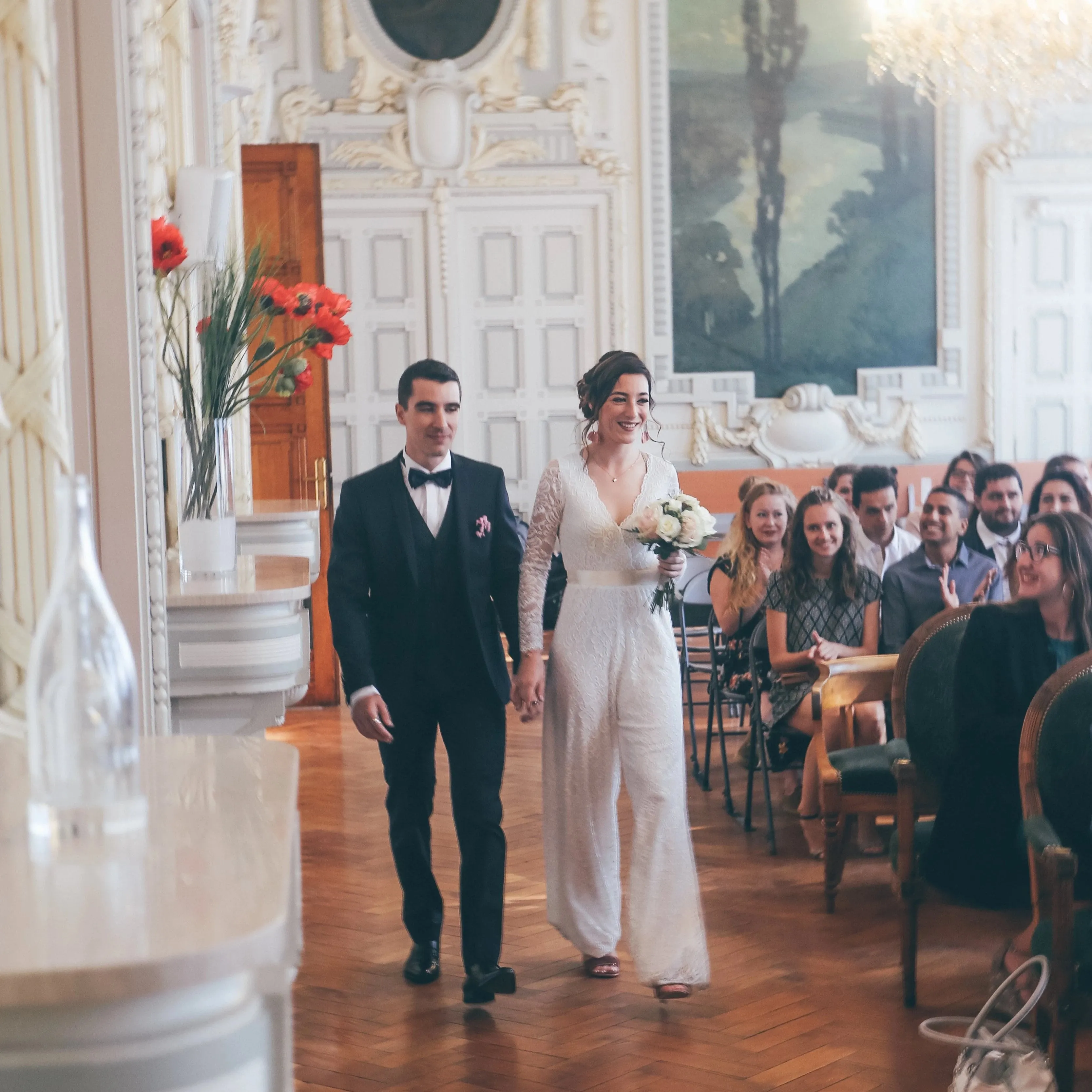 Ivory Wedding Lace Jumpsuit #1169