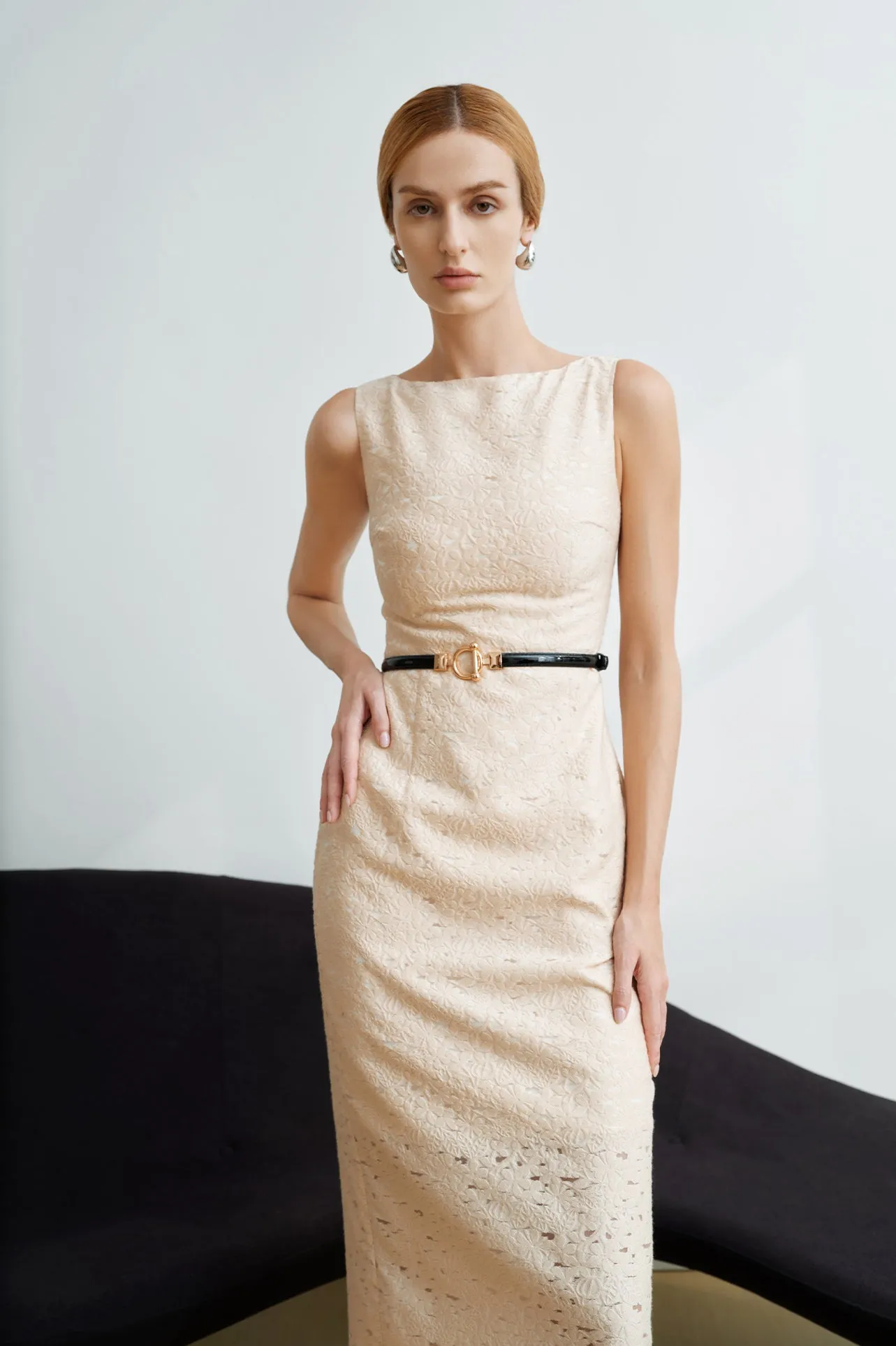 JACQUARD SLIM FIT DRESS