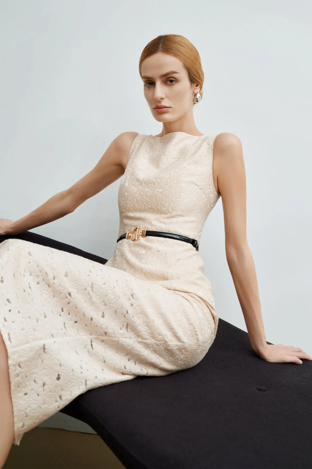 JACQUARD SLIM FIT DRESS