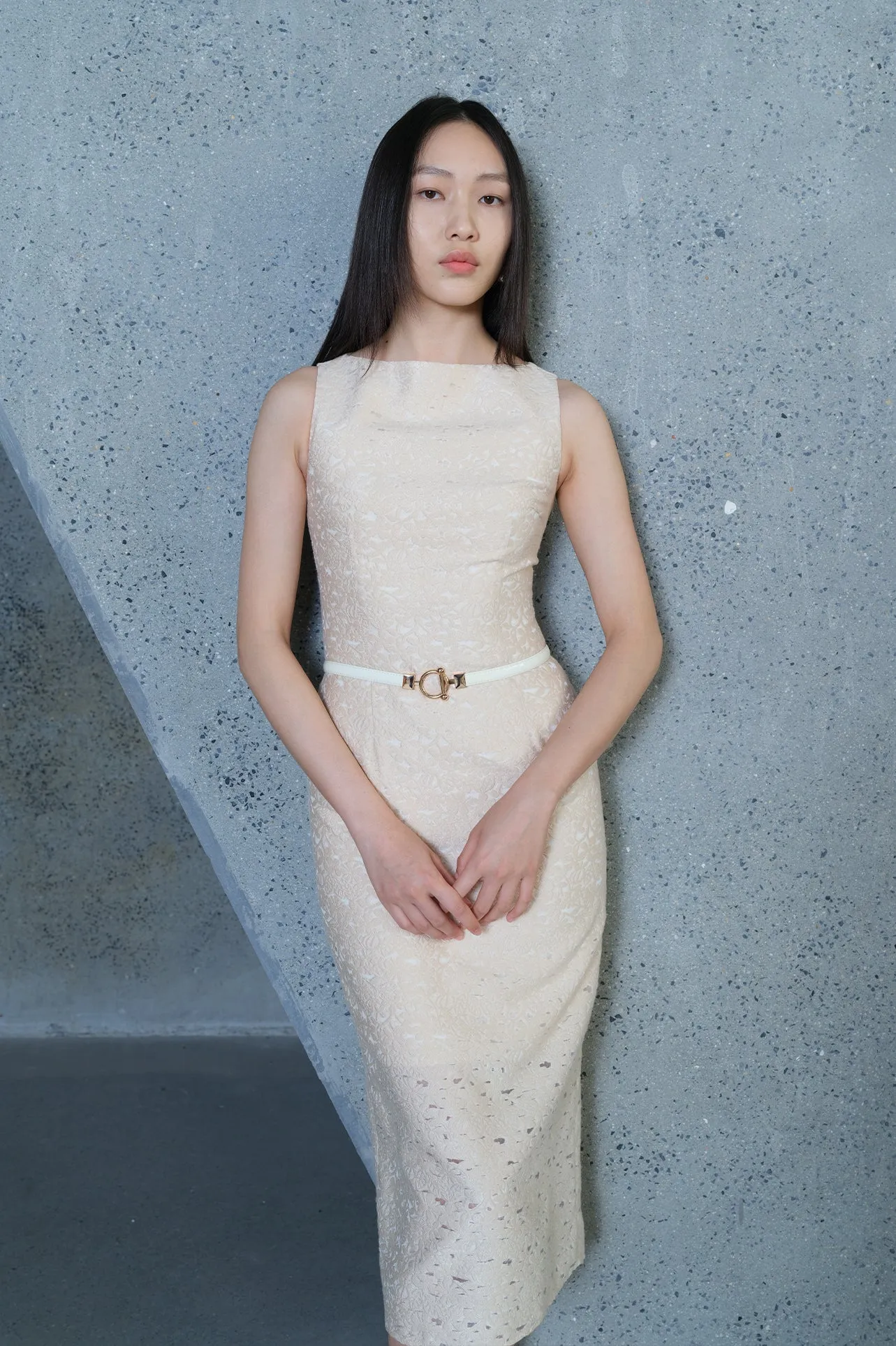 JACQUARD SLIM FIT DRESS