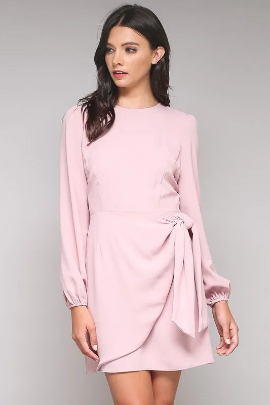 JANE BLUSH LIKE A ROSE TIE DRESS