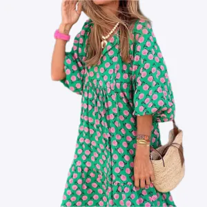 Janessa - Relaxed Fit Charm Woman's Long Dress