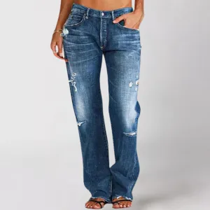 Jean® | Loose, wide-leg denim jeans