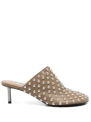 JIL SANDER Flat Leather Sandals for Women