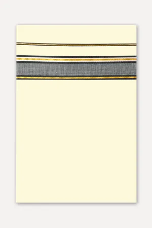Jivanaa Kora - Double Layered Dhoti With Fancy Borders For Men (Assorted Border & Colors) | Uathayam