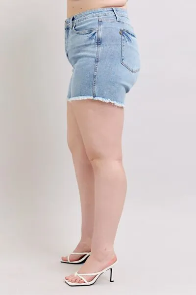 Judy Blue Raw Hem Denim Shorts *TUMMY CONTROL*