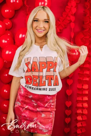 Kappa Delta Homecoming Bold Notch Tee