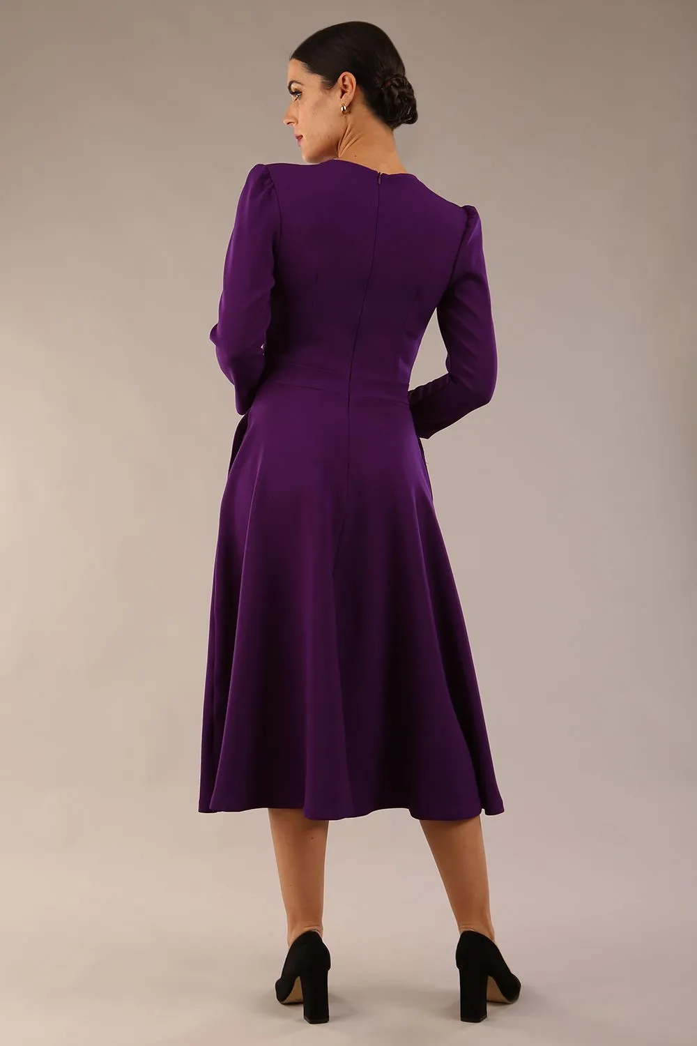 Karma 3/4 Length Sleeved Swing Dress