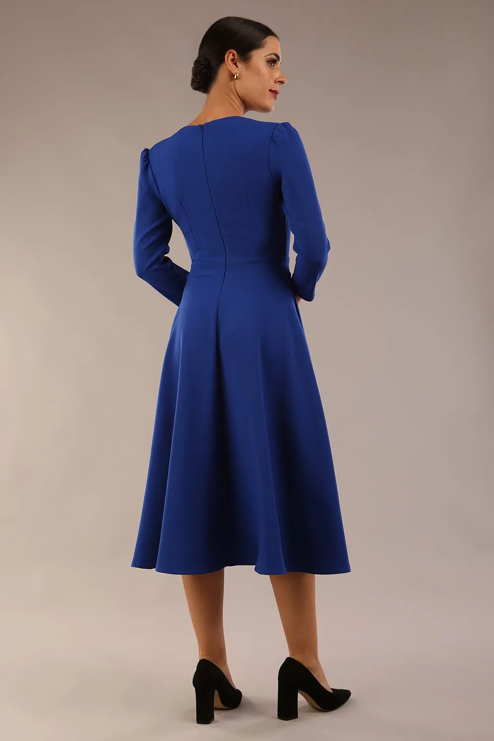 Karma 3/4 Length Sleeved Swing Dress