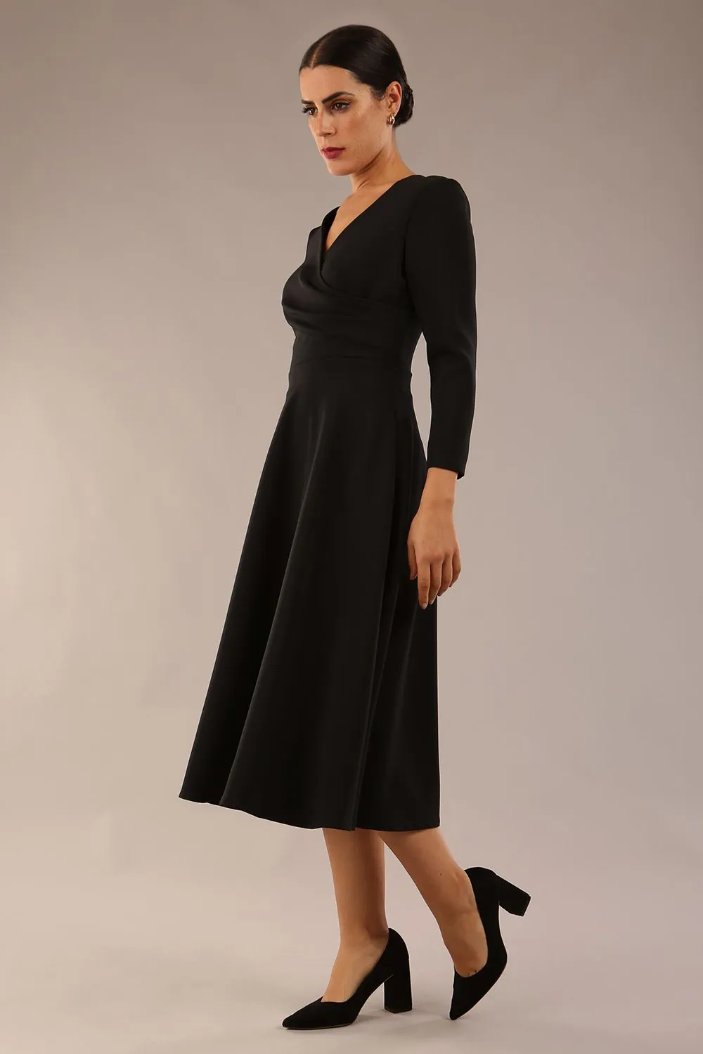 Karma 3/4 Length Sleeved Swing Dress