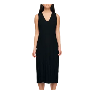 Knit Midi Dress Black