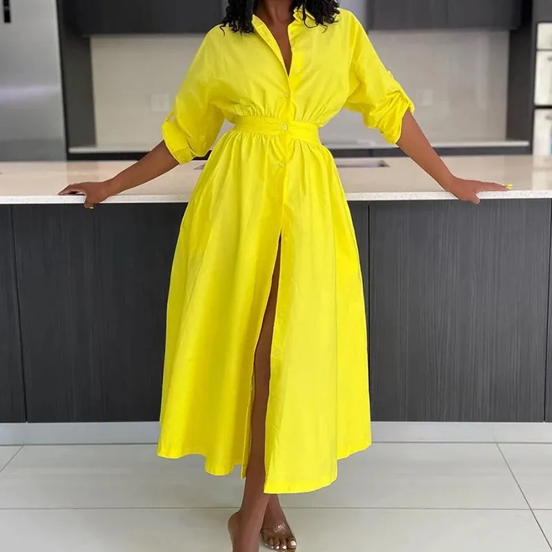Laarni Slit Loose Dress