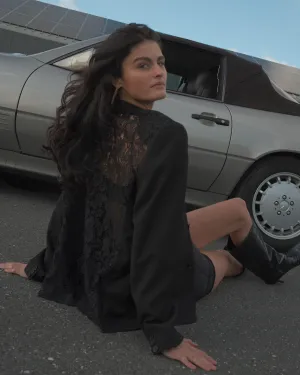 LACE BACK BLAZE