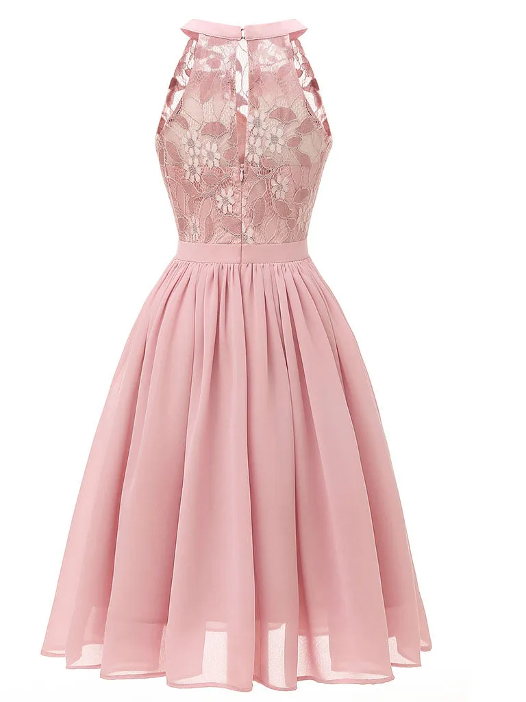 Lace Round Collar 50s 60s Dress