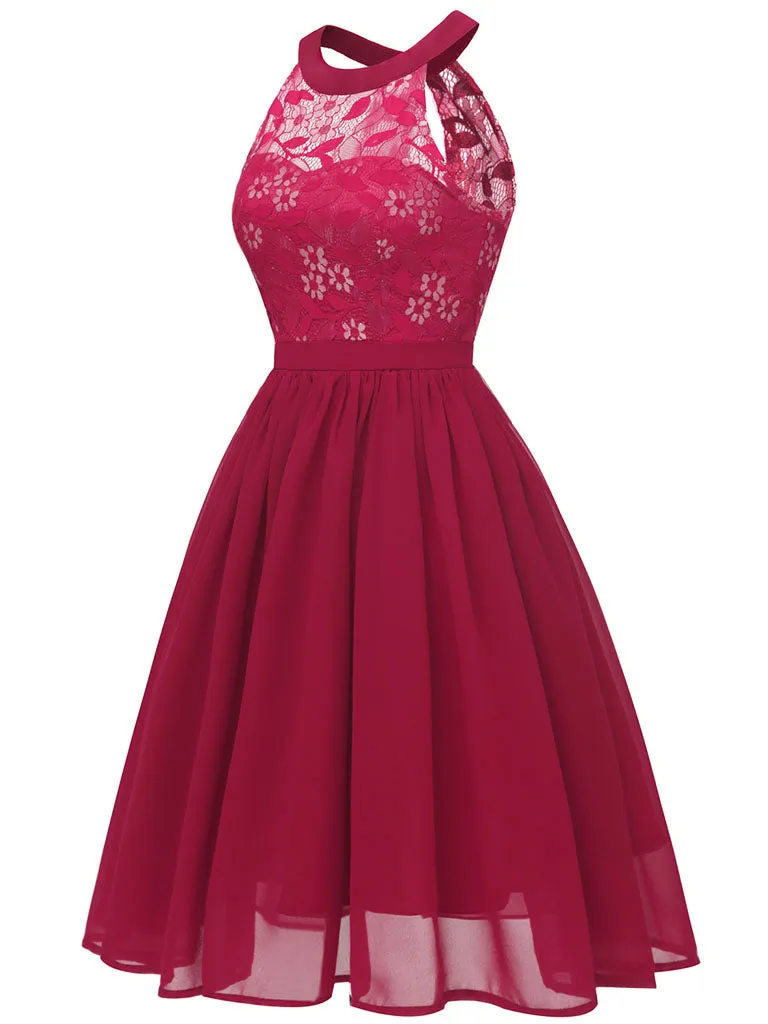 Lace Round Collar 50s 60s Dress
