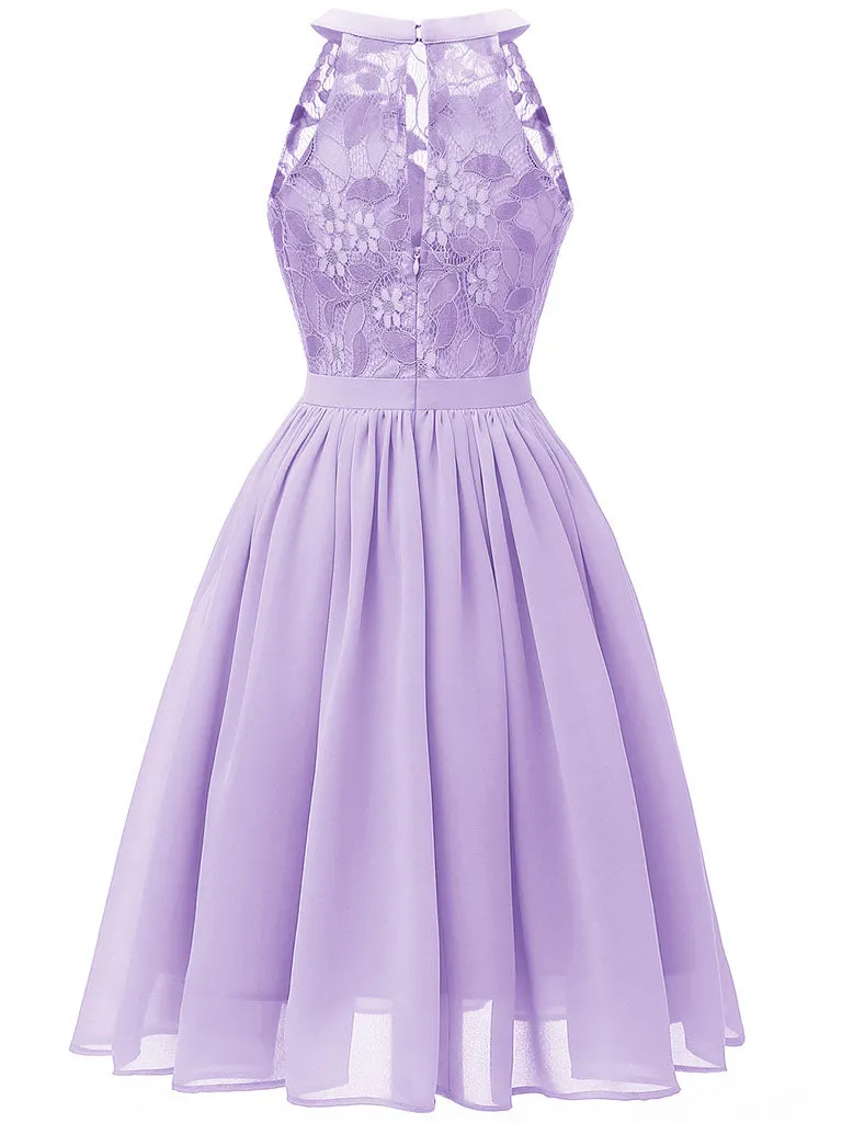 Lace Round Collar 50s 60s Dress