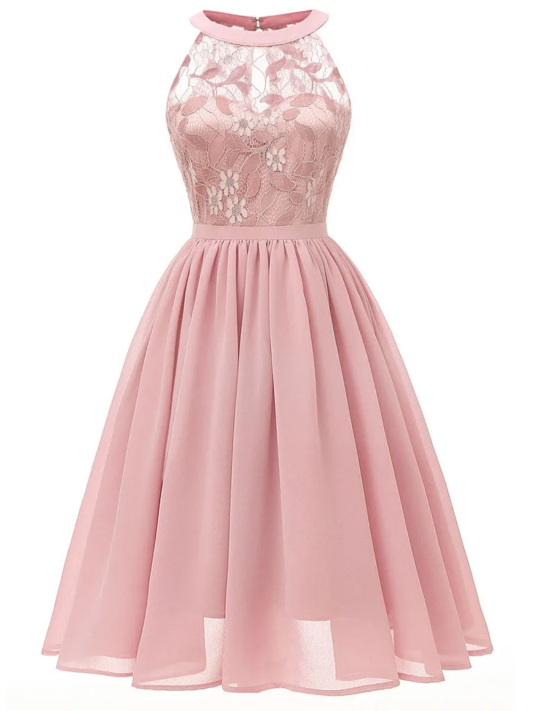 Lace Round Collar 50s 60s Dress