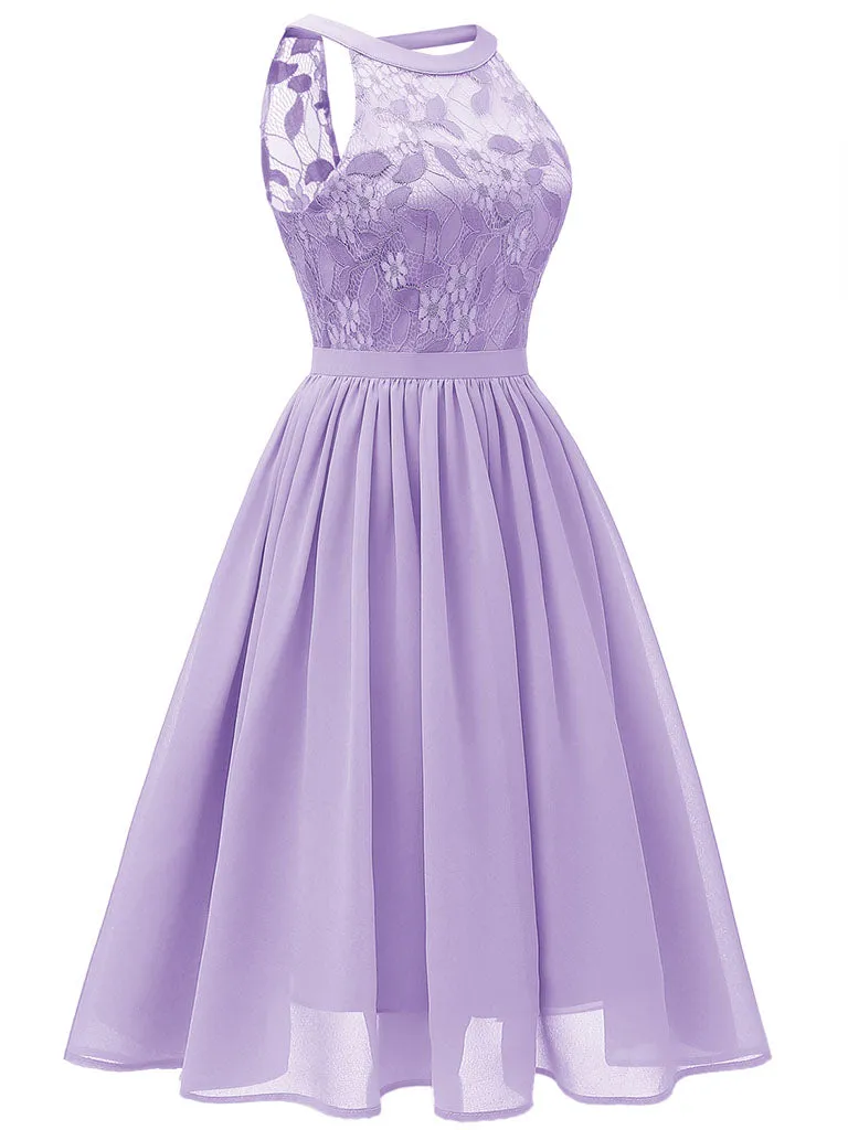 Lace Round Collar 50s 60s Dress