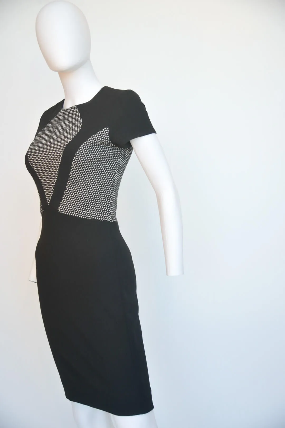 L'Agence Short Sleeve Straight Dress