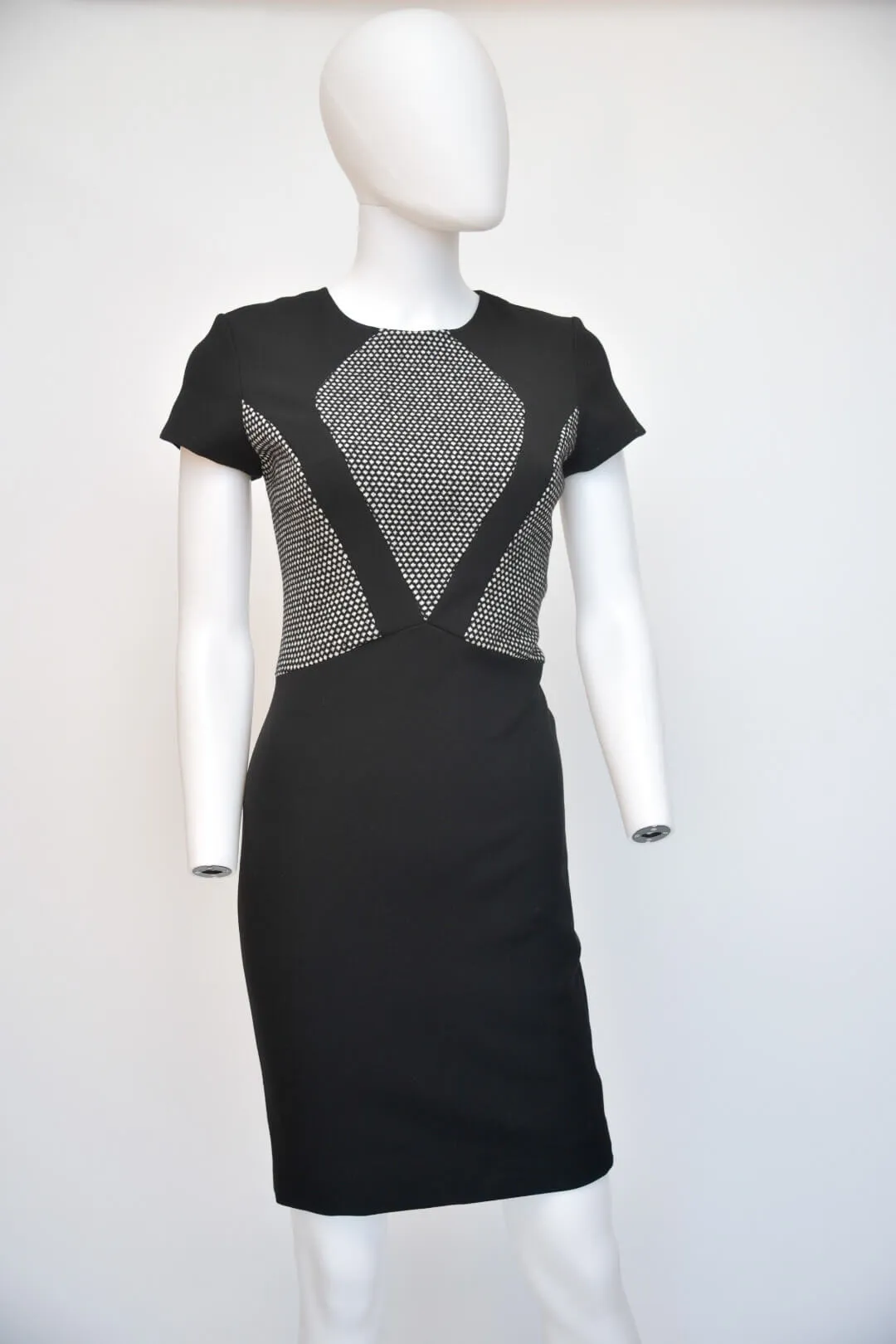 L'Agence Short Sleeve Straight Dress