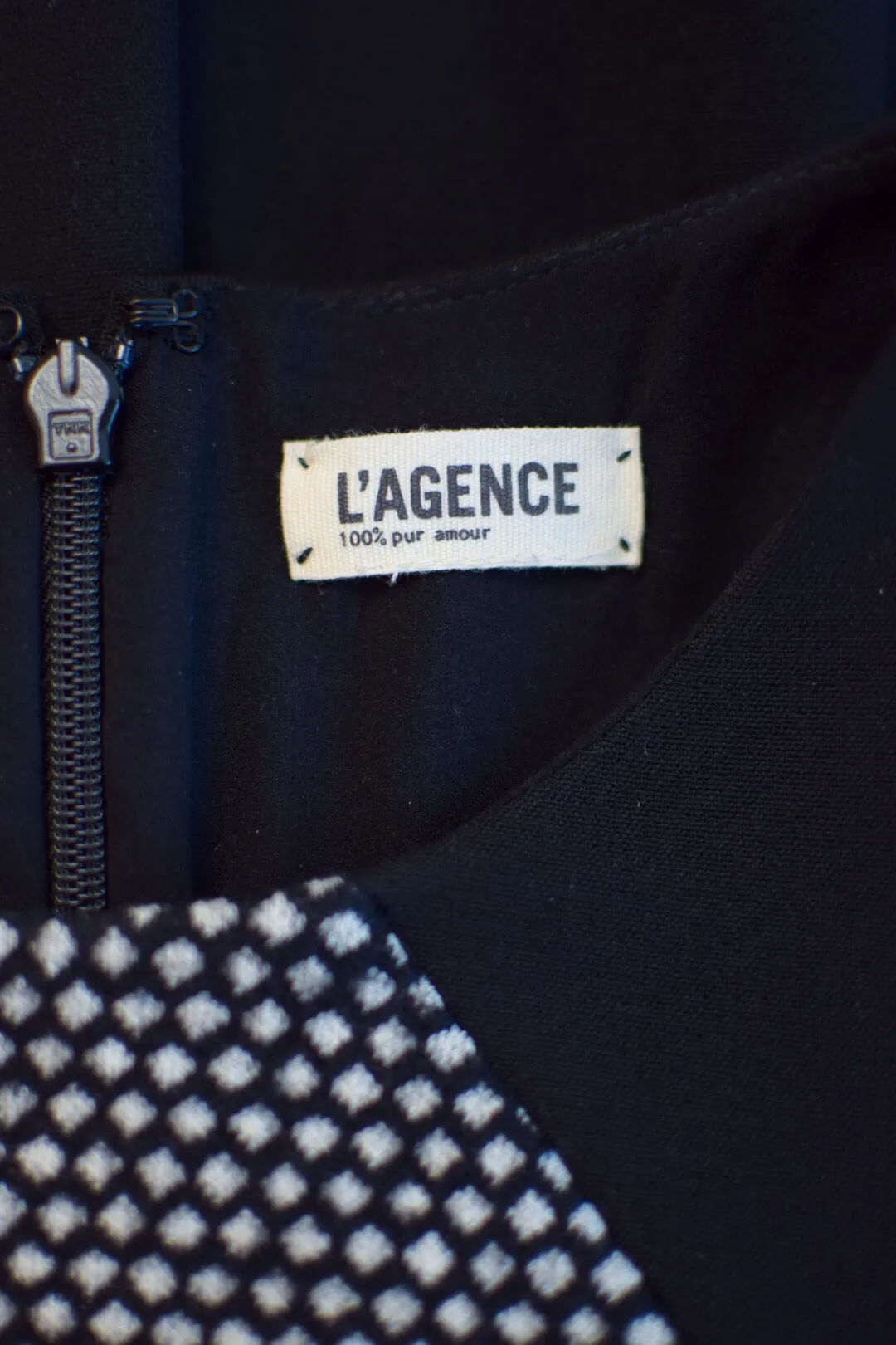 L'Agence Short Sleeve Straight Dress
