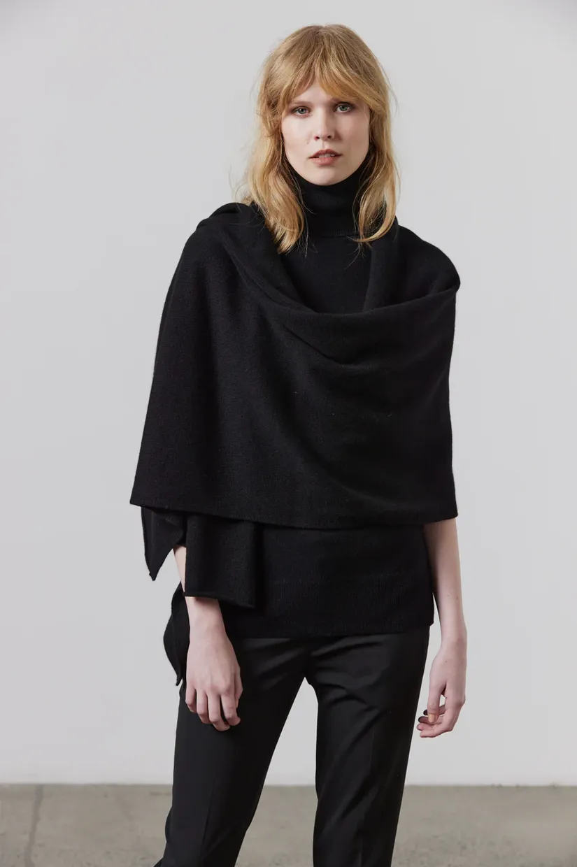 Laing Cashmere Scarf - Black