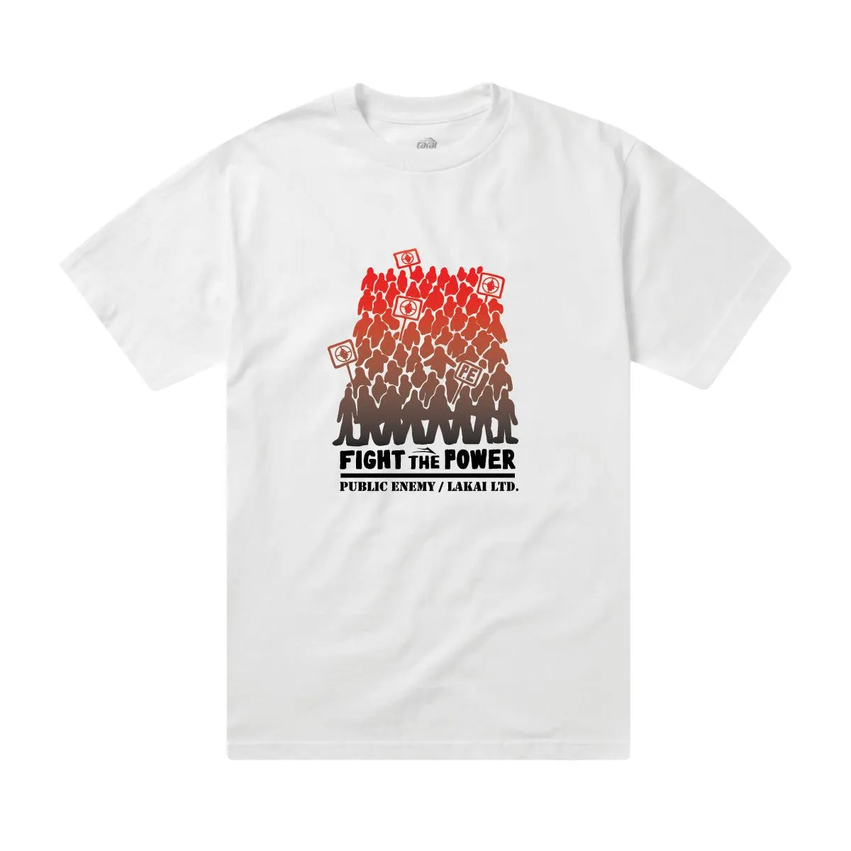 Lakai x Public Enemy Fight the Power Tee White