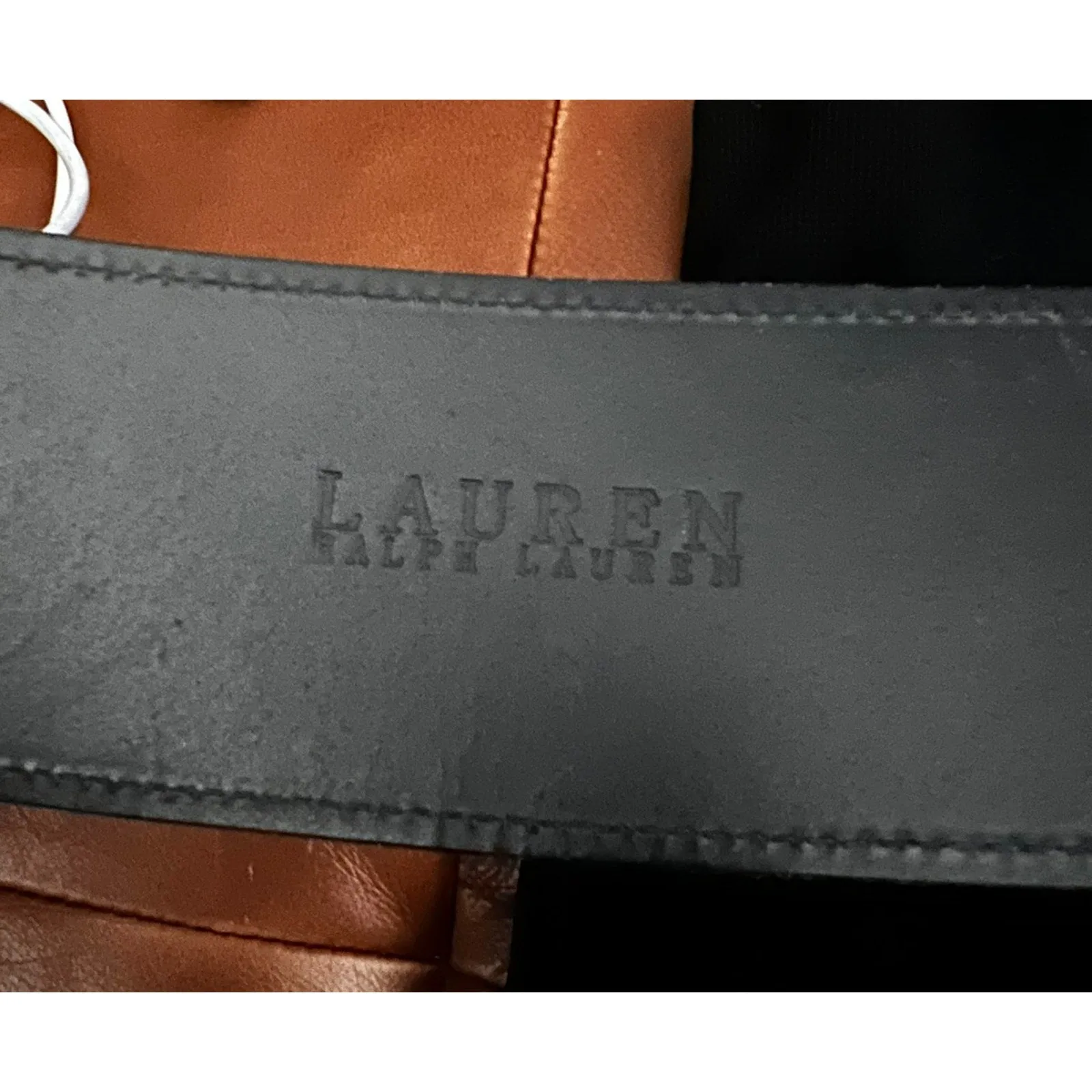 Lauren Ralph Lauren Women's Black Corset Buckle Belt – Medium