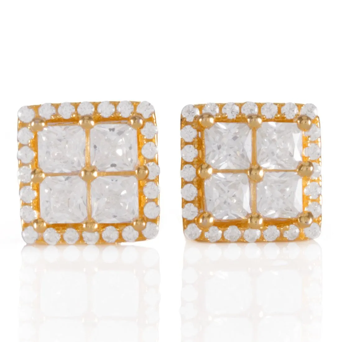Layered Stud Earrings