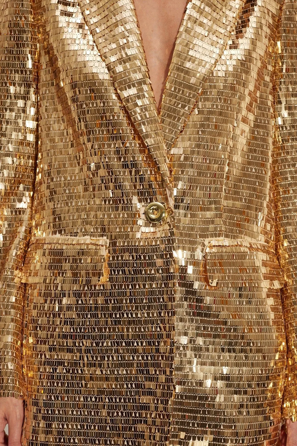 Lennox Sequin Jacket in Star Gold
