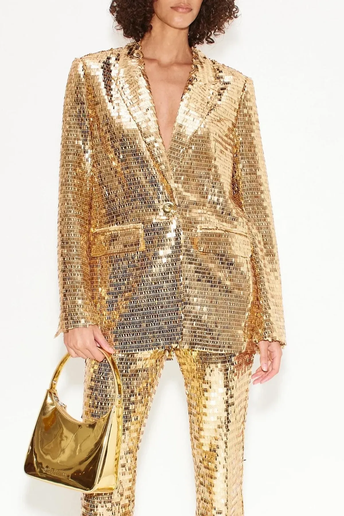 Lennox Sequin Jacket in Star Gold