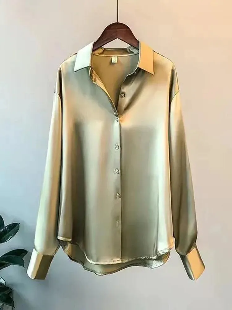 Leonor® | Loose Satin Blouse