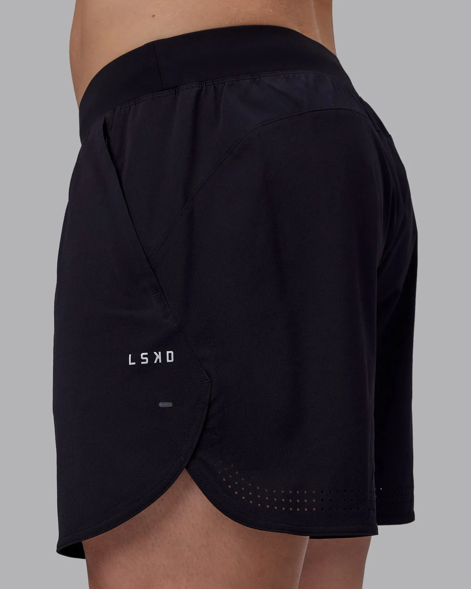 Lift 6" Short - Black-Reflective