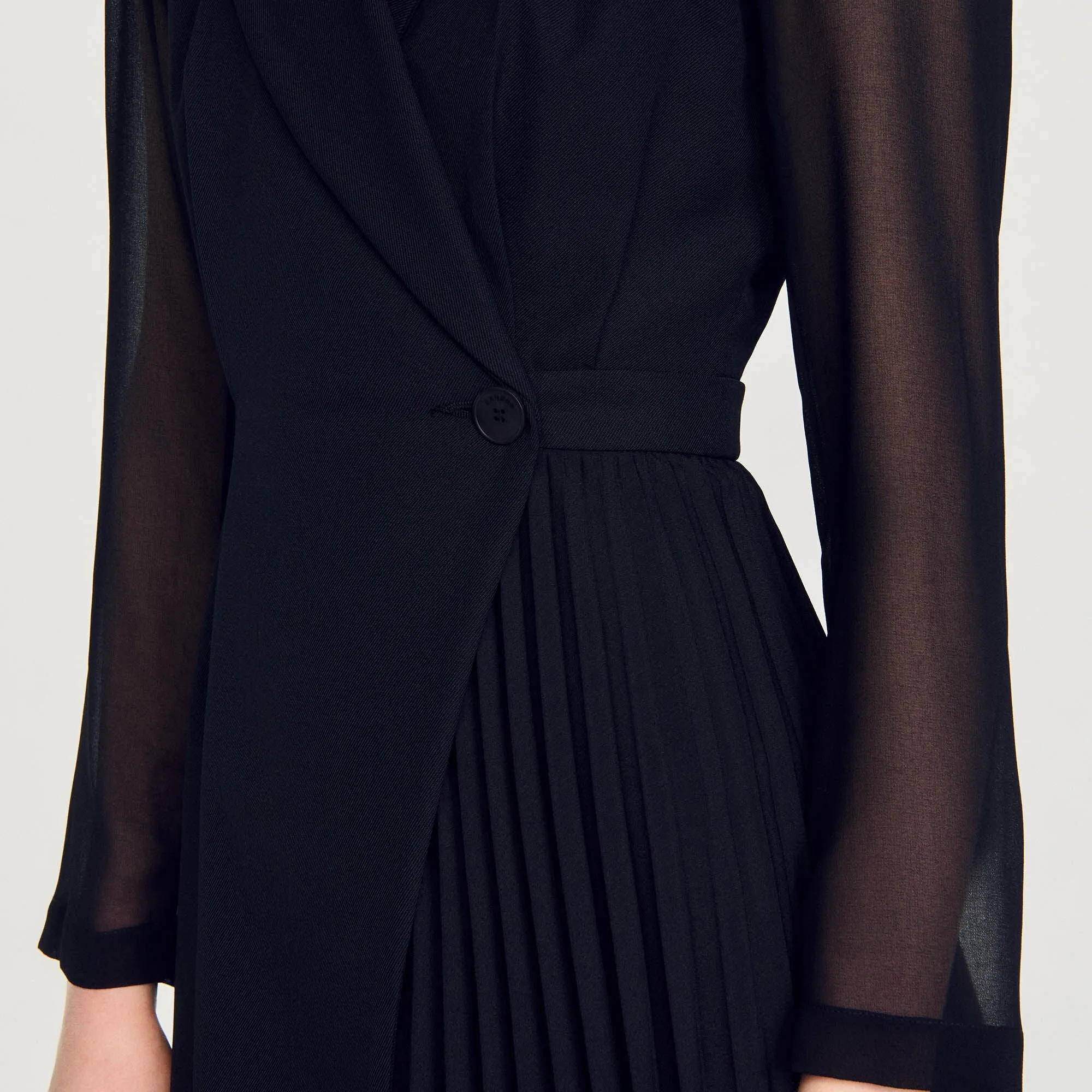 Lilela Wraparound Dress Black