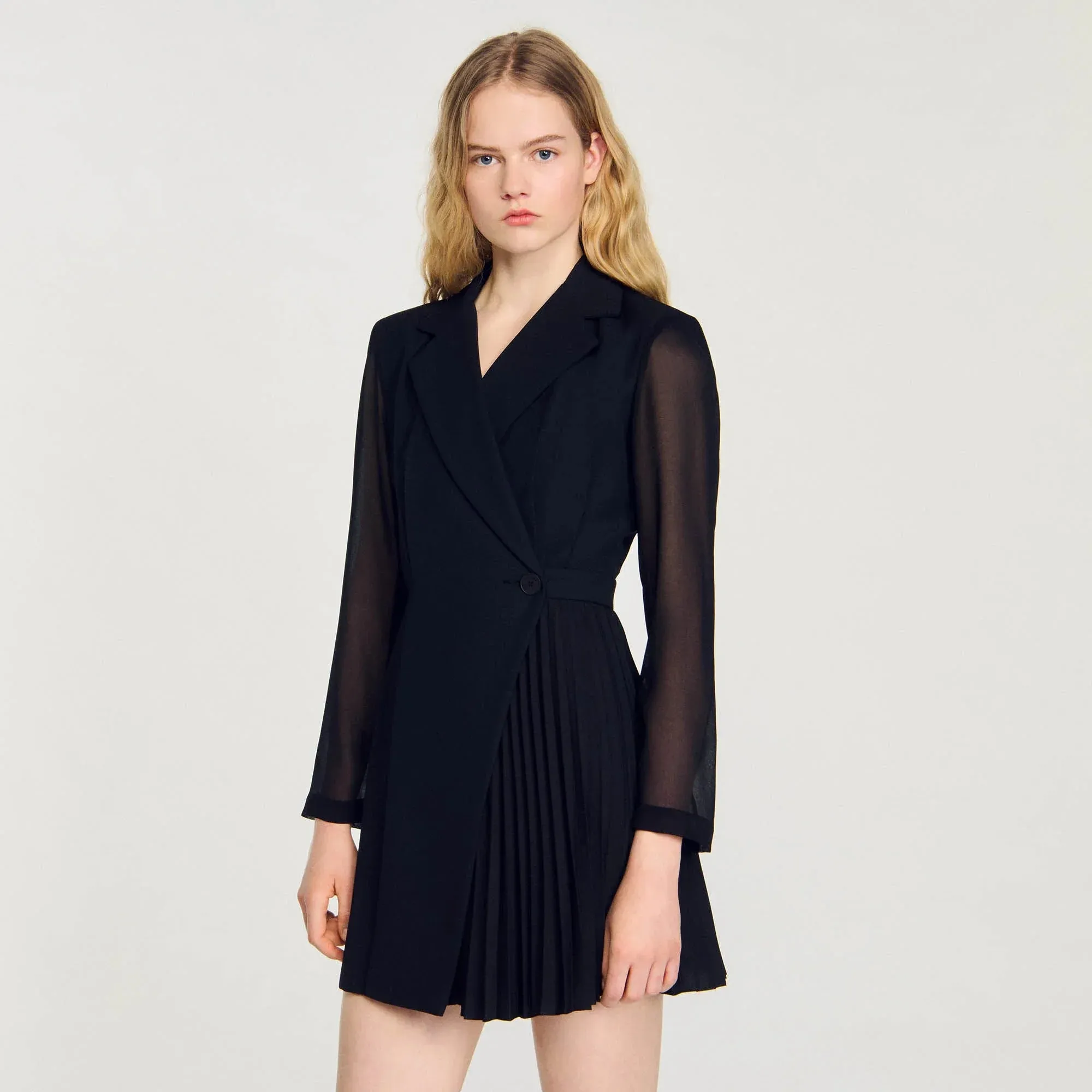 Lilela Wraparound Dress Black