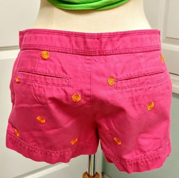 Lilly Pulitzer Embroidered Sun Shorts 0