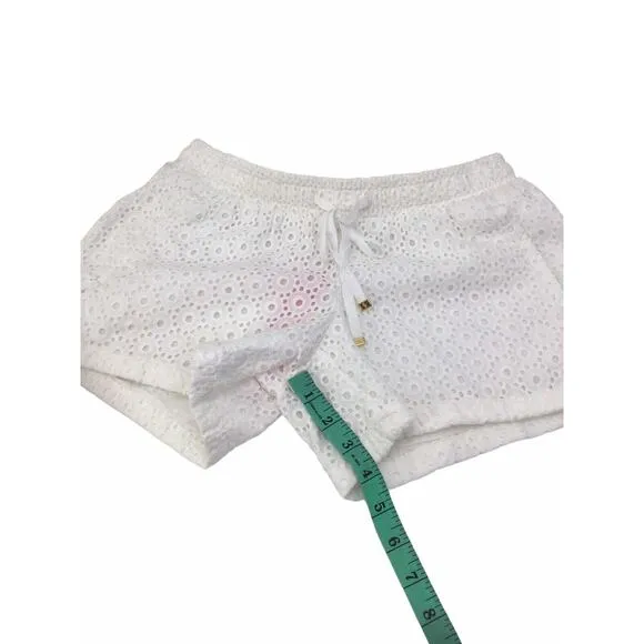 Lilly Pulitzer White Eyelet Baybreeze Shorts Size Extra Small New NWT
