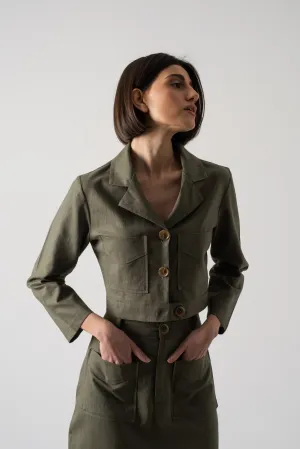 Lior Shirt Jacket Khaki
