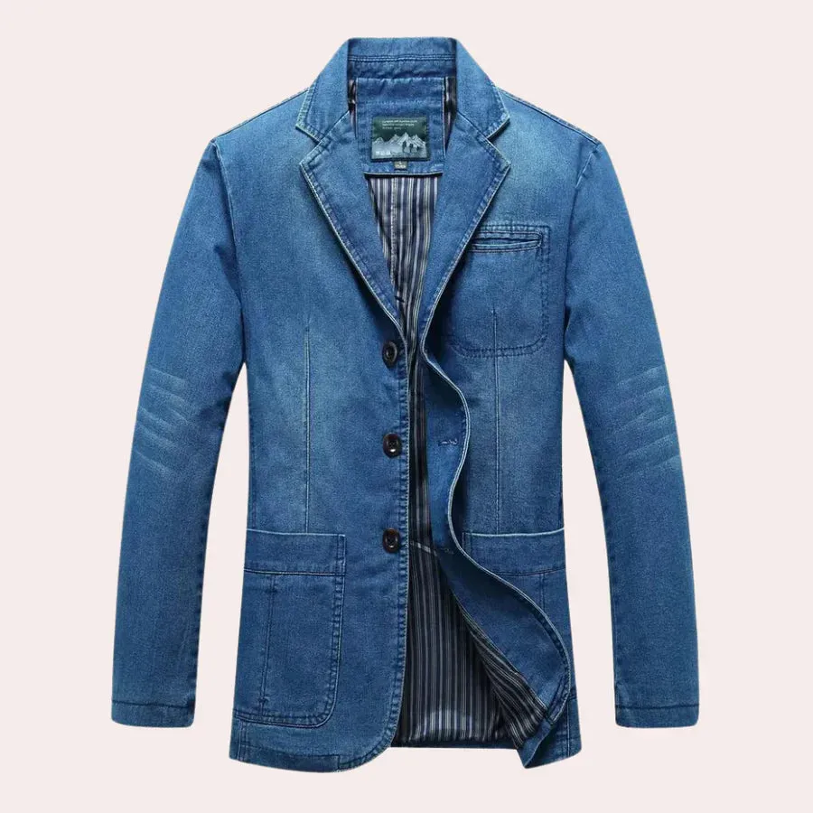 Logan - stylish classic denim blazer for the modern man