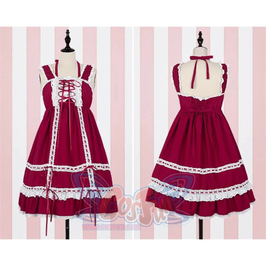 Lolita Maid Lace Sun Dress J40309