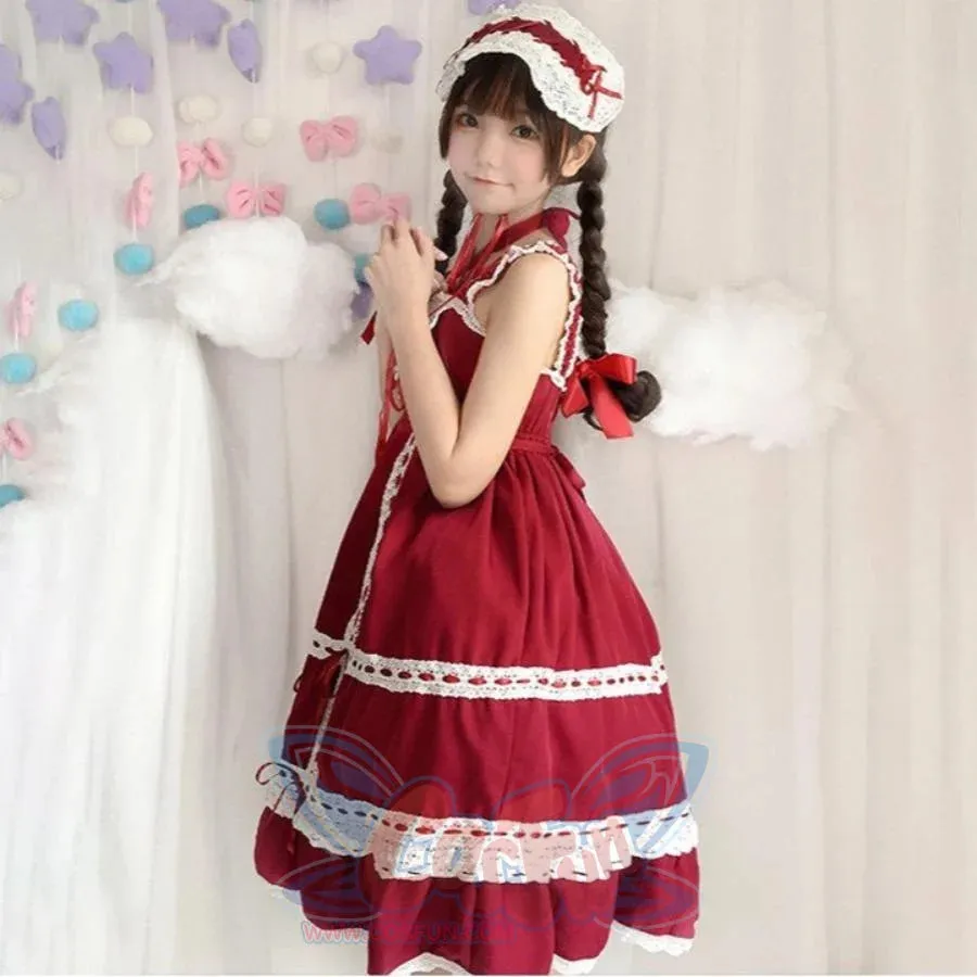 Lolita Maid Lace Sun Dress J40309
