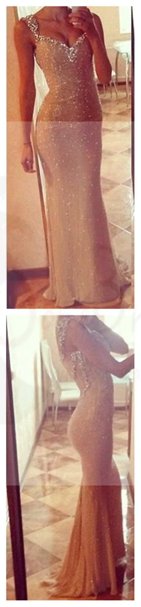 Long Mermaid Sequin Prom Dresses,Cheap Popular Sexy Prom Dresses